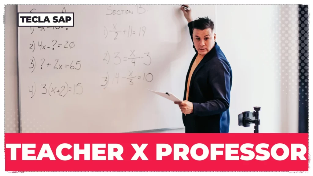 DIFERENÇA ENTRE TEACHER E PROFESSOR