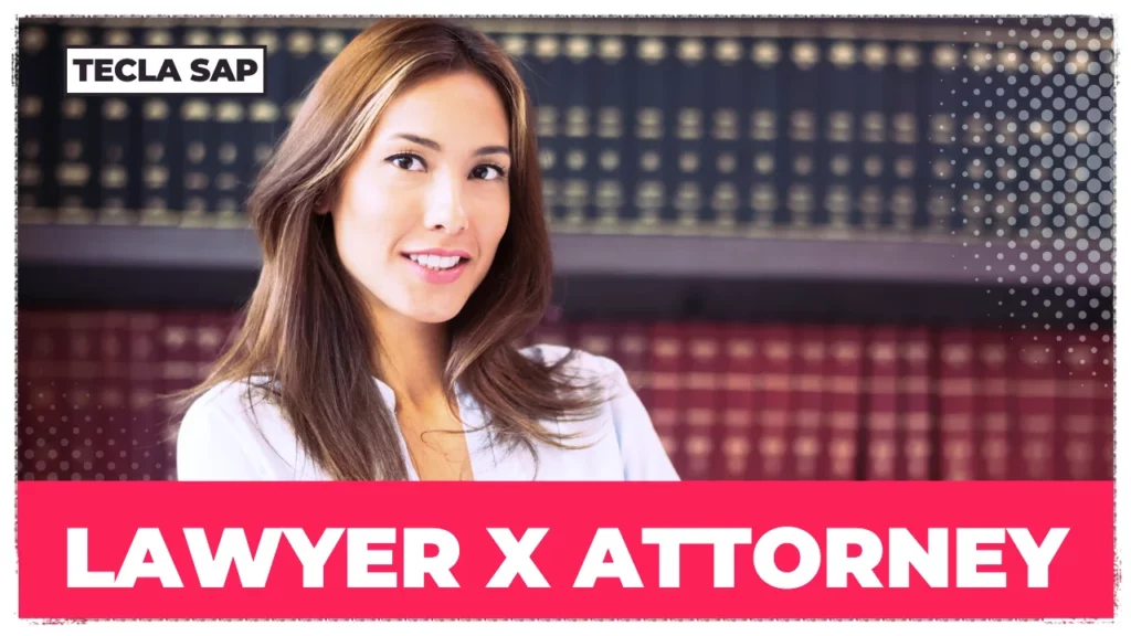 LAWYER x ATTORNEY