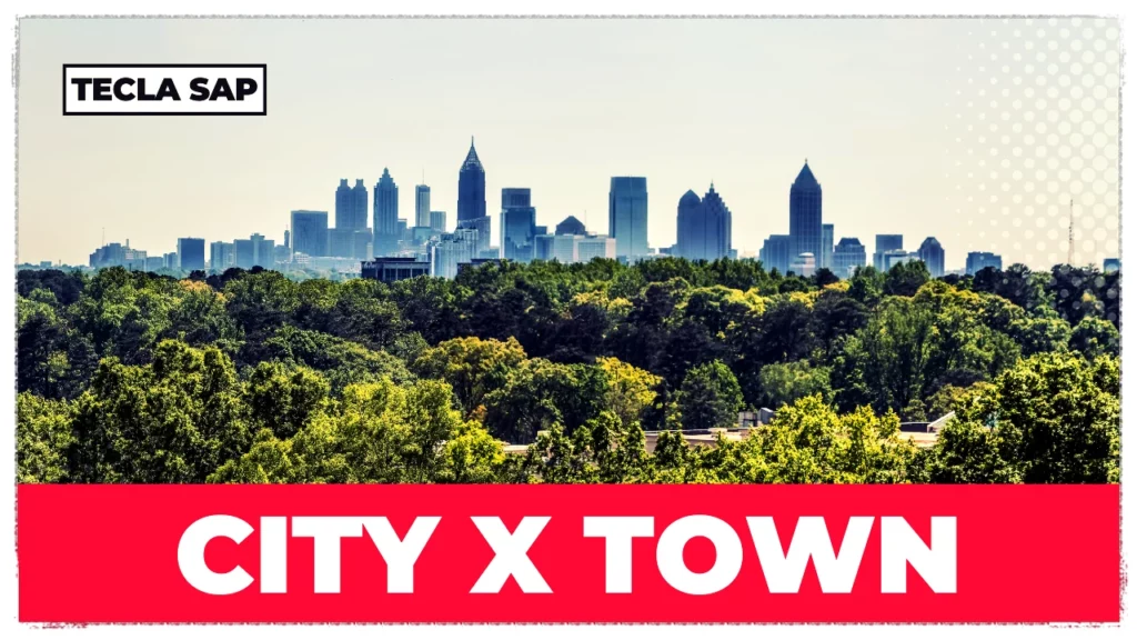 DIFERENÇA ENTRE CITY E TOWN