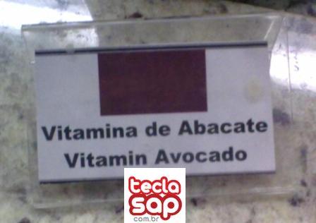 vitamina Troca a placa! Vitamina de abacate