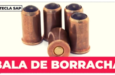 Bala de borracha? Qual é o equivalente em inglês?