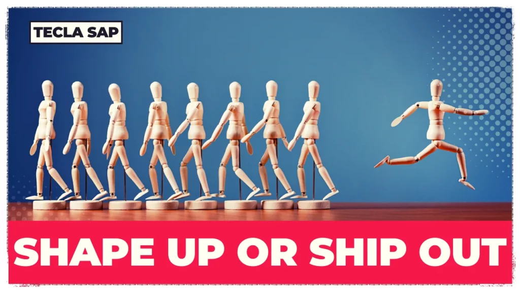 SHAPE UP OR SHIP OUT