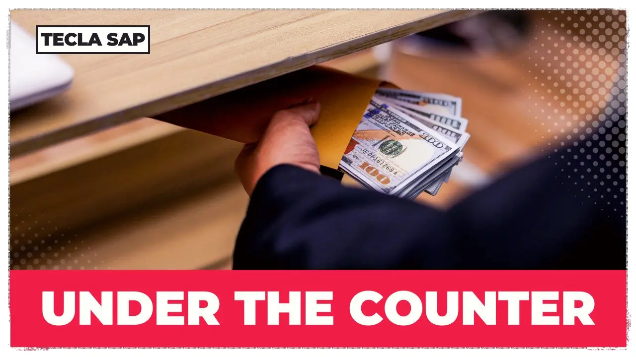 Under the counter em português